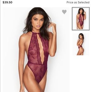 💋Maroon Victoria Secret Keyhole Lace Teddy💋